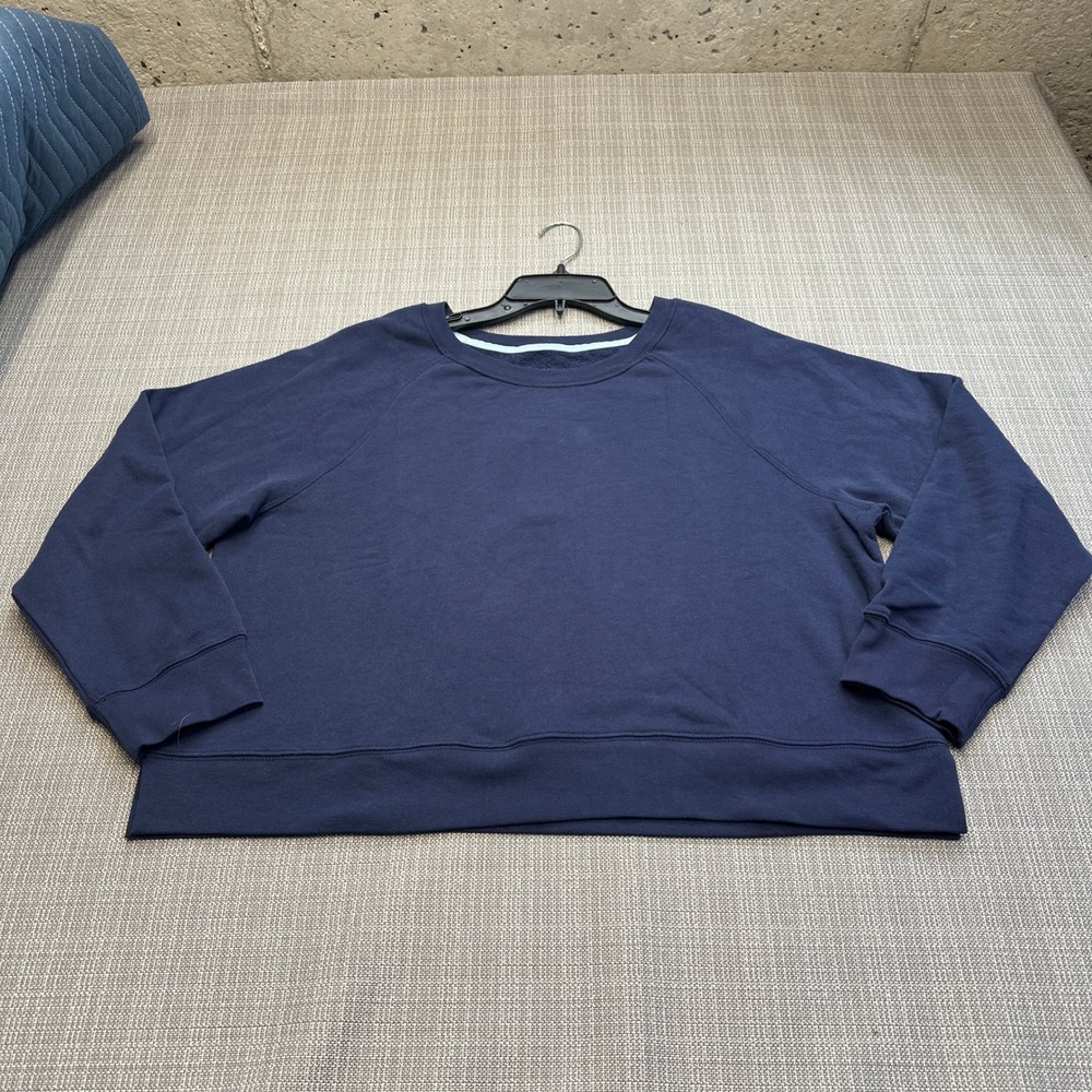 New Tommy Bahama Crew Sweatshirt Large Marina Del Mar Cropped Oversize Cozy